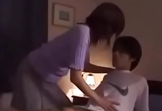 Lovley Asian Japanese Mom gets Fellow-feeling a amour immigrant Nipper