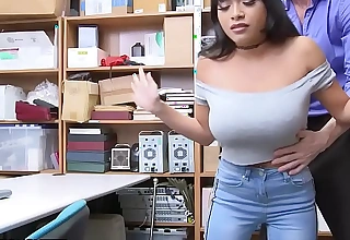 Conceitedly tits latina shop employee teen caught stealing