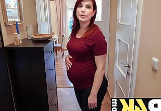 DEBT4k. Bank substitute gives pregnant MILF arrested in exchange for quick sex