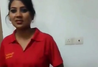 morose indian girl strips for money
