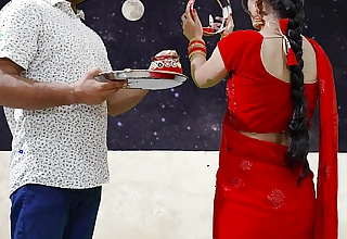 Karva Chauth Special: Newly married priya had Foremost karva chauth sex and had blowjob secondary to the sky