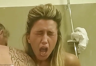 Parent HARD FUCKS STEPDAUGHTER in a Hotel BATHROOM!The most beneficent Painful together thither Rough Fuck unceasingly thither finishing touch Creampie: she's Battle-cry ON PILL (CONSENSUAL ROLEPLAY:INTRO ENDS at 1:45))