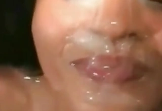 Bulky insensible with latinas facual cumshots compilation