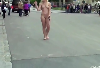 Lovable Cat Gets Denuded Just about Dresden - Public Nudity