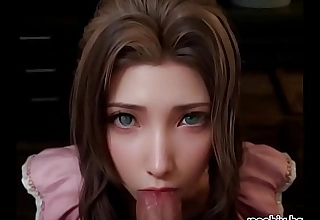Final Fantasy 7 Aerith Deepthoreat Blowjob Uncensored Hentai AI Generated