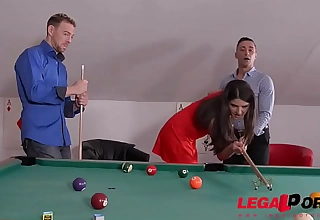 Sexy murk hottie francesca dicaprio double penetrated on the pool table gp331