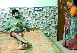 Indian legal age teenager chum fucking with hot beautiful maid Bhabhi! Uncut homemade sex