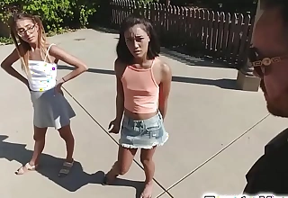Vest-pocket-sized Aria and Raquel like fucking close to neighbor