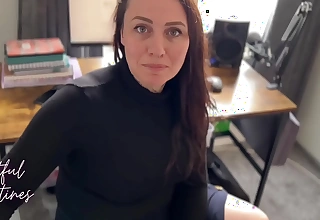 Creampie Stepmom after a long time she takes a work call