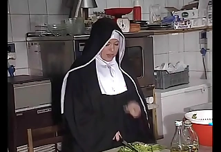 German Nun Fucked into ass In Kitchen