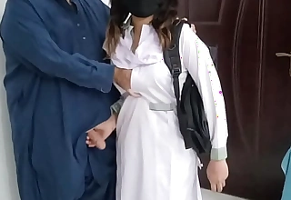 Desi Pakistani Instructor Girl Drilled By Her Foster-parent