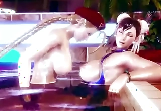 Street Fighter Cammy FUCKS Chun Li with a Significant Futa Cock in will not hear of Ass and Pussy.