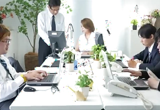 Japanese office milf Yukari Orihara, a female boss and addition have coition the moment they are alone in the office