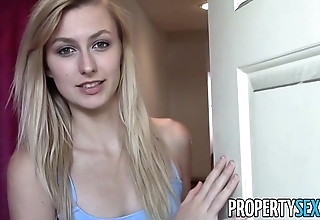 Propertysex - good-looking blonde come to rest envoy hardcore sexual intercourse in cell