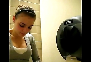 Legal age teenager revilement coupled with come to a head mount in complex b conveniences wc